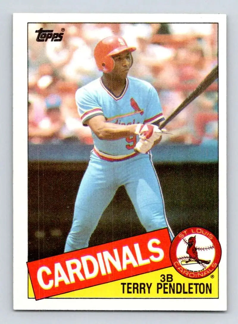 1985 Topps #346 Terry Pendleton EX Excellent RC Rookie St. Louis Cardinals Baseball Card - Baseball Card Single