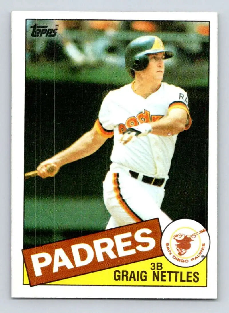 1985 Topps #35 Graig Nettles EX Excellent San Diego Padres Baseball Card - Baseball Card Single
