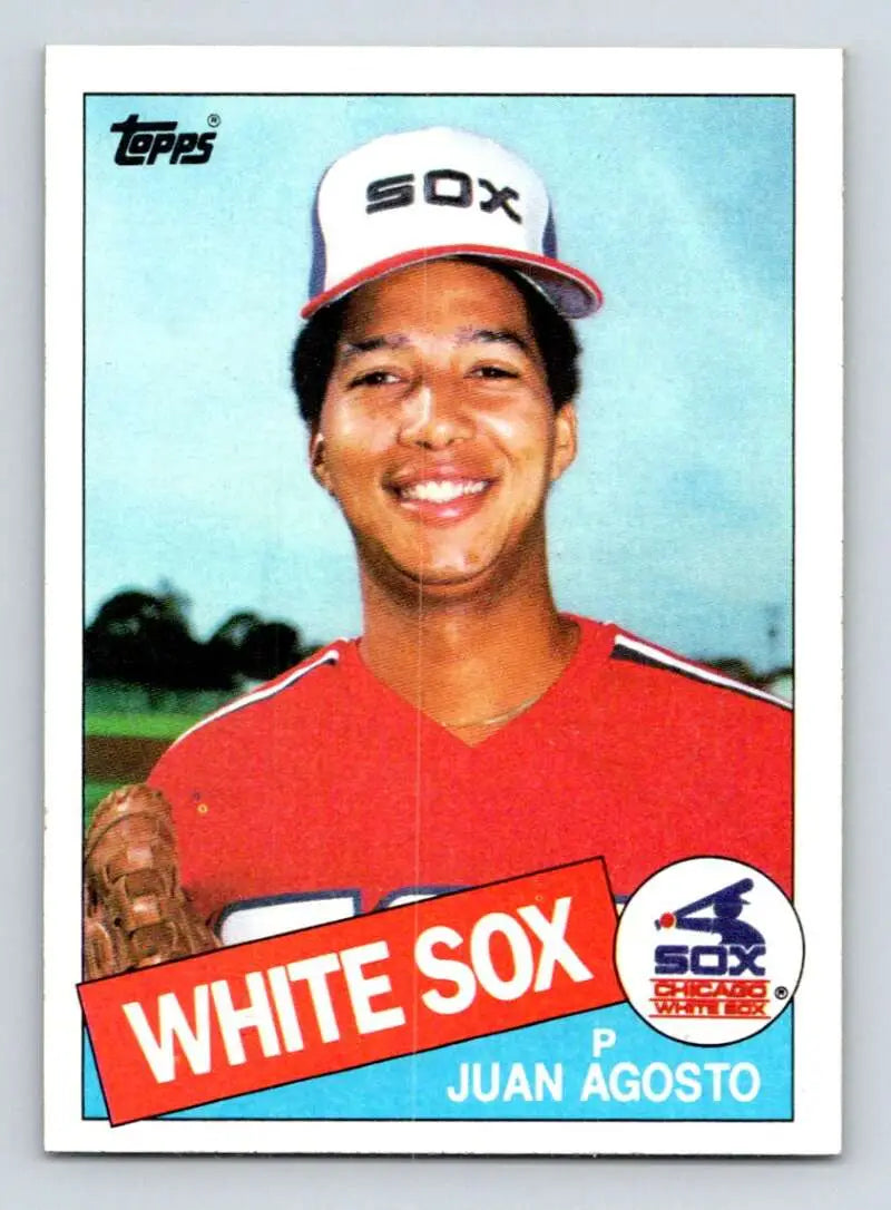 1985 Topps #351 Juan Agosto EX Excellent Chicago White Sox Baseball Card - Baseball Card Single