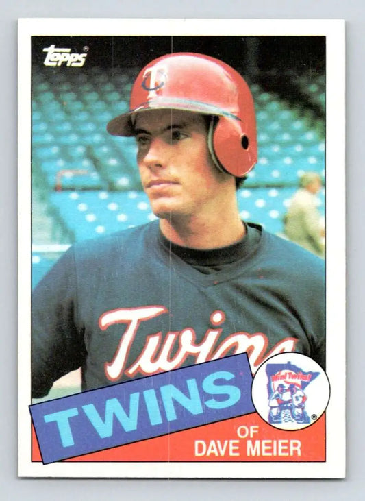 1985 Topps #356 Dave Meier EX Excellent RC Rookie Minnesota Twins Baseball Card - Baseball Card Single