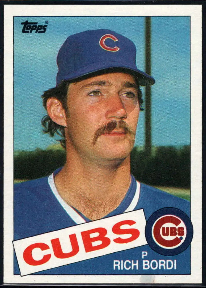 1985 Topps #357 Rich Bordi EX Excellent Chicago Cubs Baseball Card - Baseball Card Single