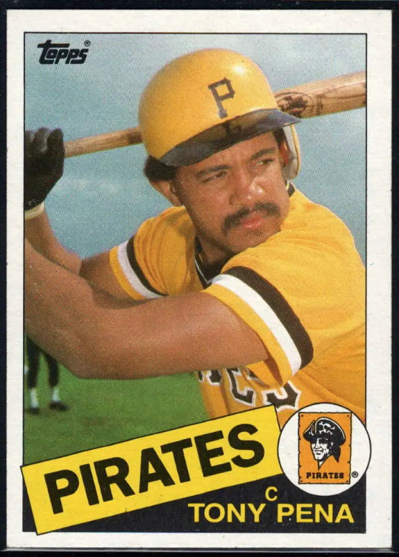 1985 Topps #358 Tony Pena EX Excellent Pittsburgh Pirates Baseball Card - Baseball Card Single