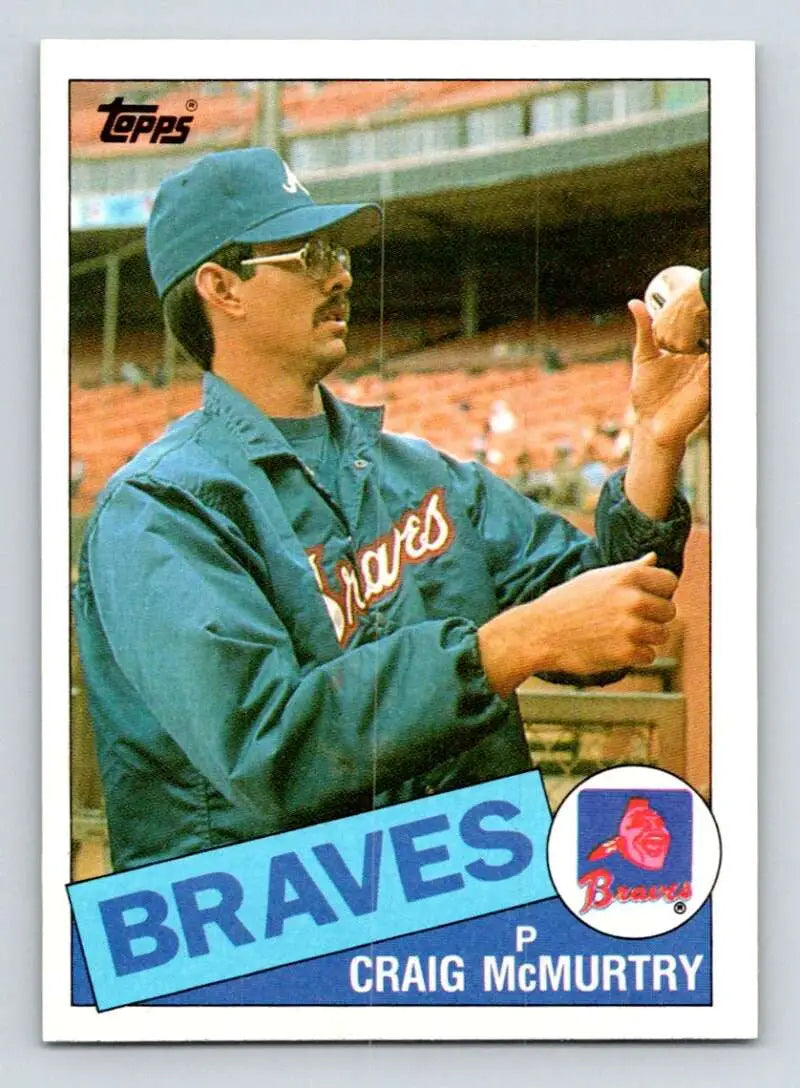 1985 Topps #362 Craig McMurtry EX Excellent Atlanta Braves Baseball Card