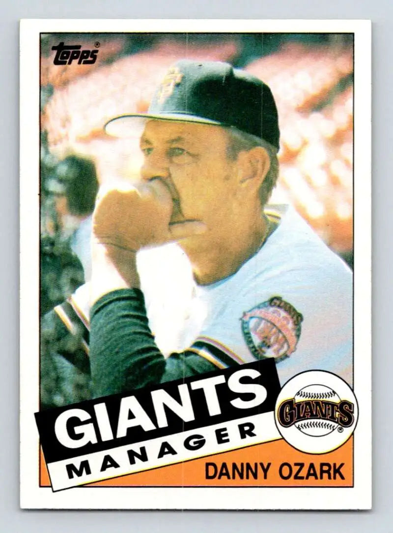 1985 Topps #365 Danny Ozark EX Excellent San Francisco Giants Baseball Card - Baseball Card Single