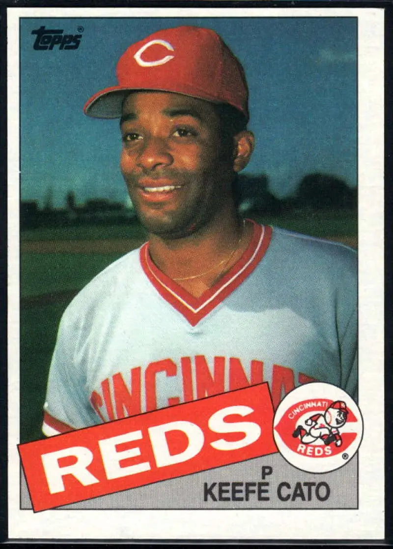 1985 Topps #367 Keefe Cato EX Excellent Cincinnati Reds Baseball Card - Baseball Card Single