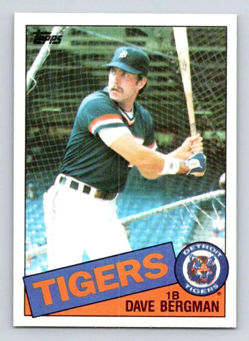 1985 Topps #368 Dave Bergman EX Excellent Detroit Tigers Baseball Card
