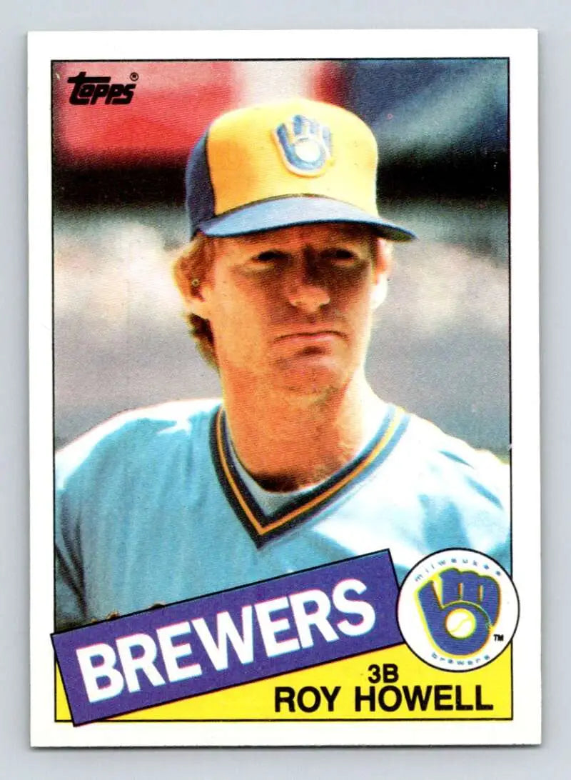 1985 Topps #372 Roy Howell EX Excellent Milwaukee Brewers Baseball Card - Baseball Card Single