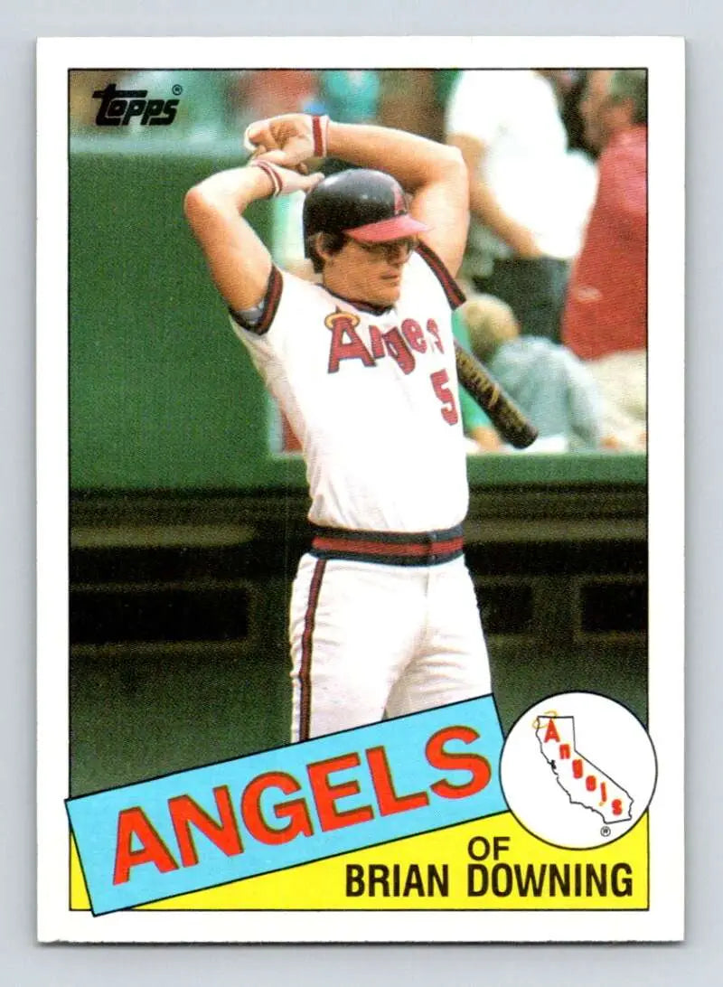 1985 Topps #374 Brian Downing EX Excellent California Angels Baseball Card - Baseball Card Single