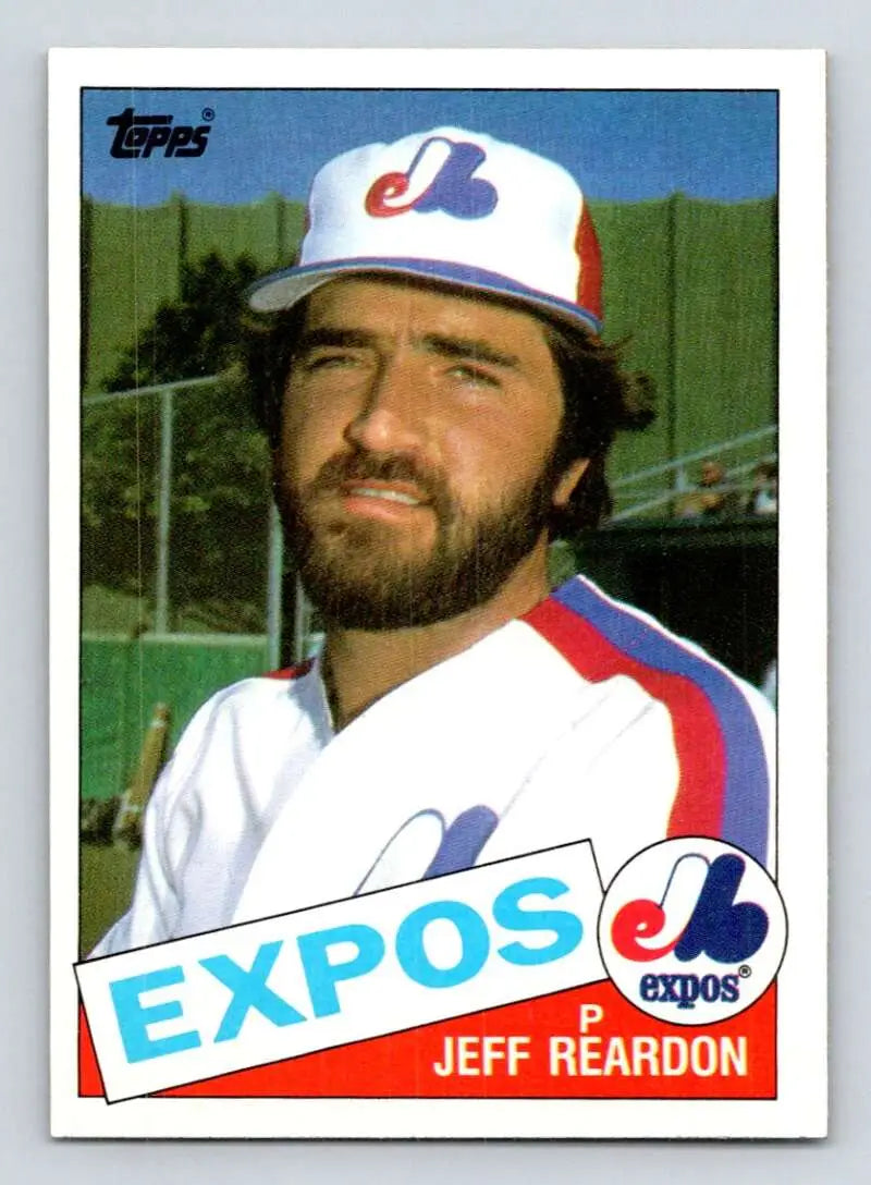 1985 Topps #375 Jeff Reardon EX Excellent Montreal Expos Baseball Card - Baseball Card Single