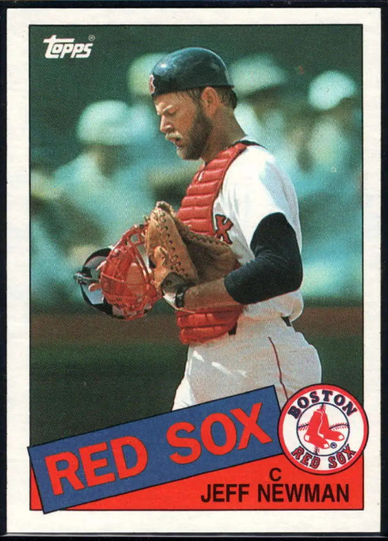 1985 Topps #376 Jeff Newman EX Excellent Boston Red Sox Baseball Card - Baseball Card Single