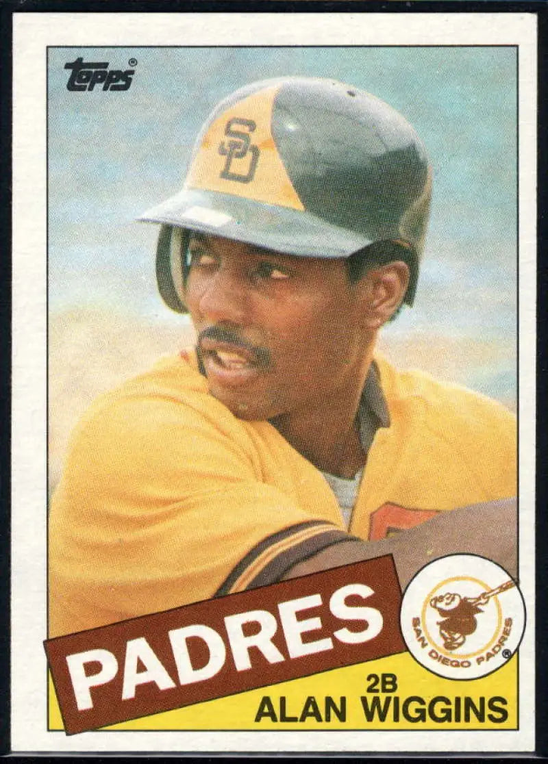 1985 Topps #378 Alan Wiggins EX Excellent San Diego Padres Baseball Card - Baseball Card Single