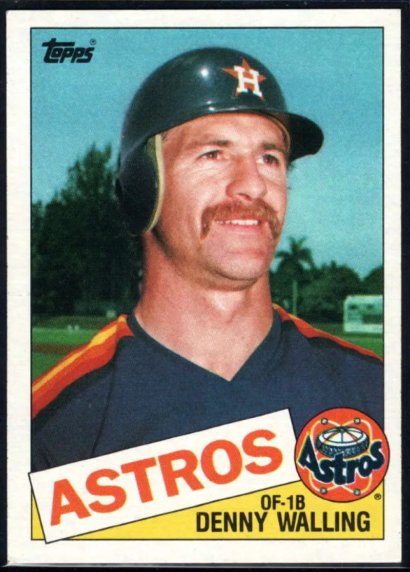 1985 Topps #382 Denny Walling EX Excellent Houston Astros Baseball Card - Baseball Card Single