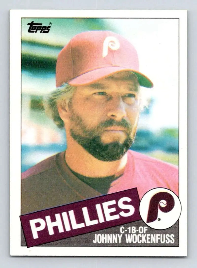 1985 Topps #39 John Wockenfuss EX Excellent Philadelphia Phillies Baseball Card - Baseball Card Single