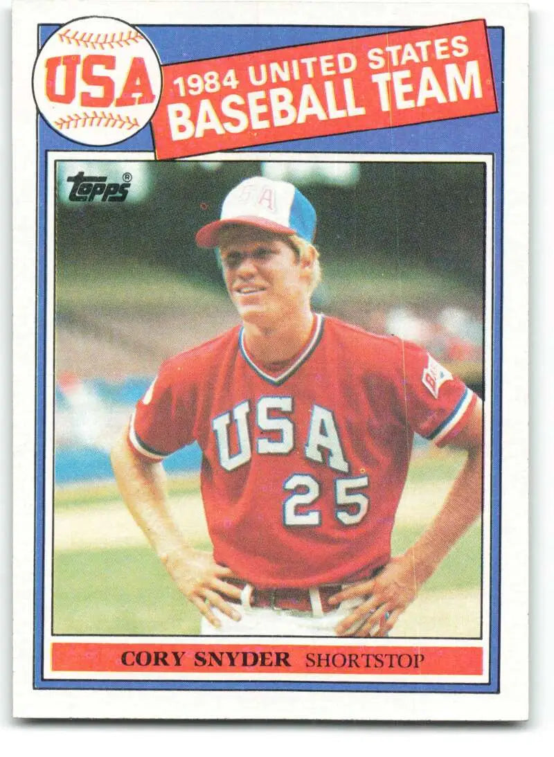 1985 Topps #403 Cory Snyder EX Excellent RC Rookie USA Baseball Card - Baseball Card Single
