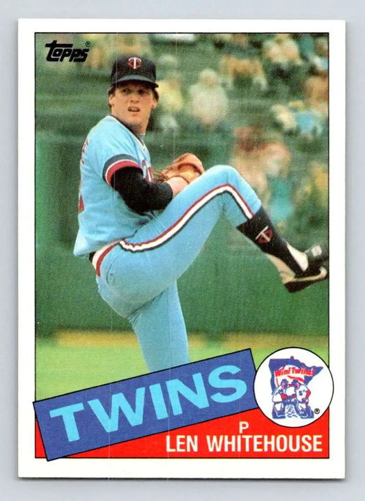 1985 Topps #406 Len Whitehouse EX Excellent Minnesota Twins Baseball Card - Baseball Card Single