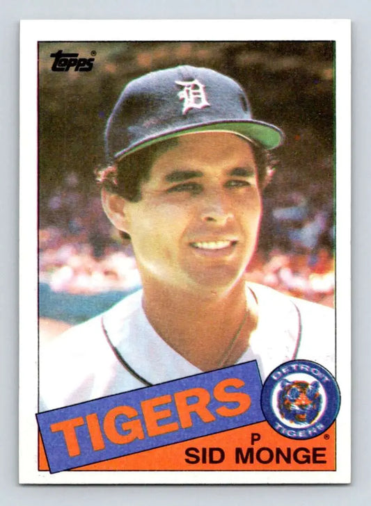 1985 Topps #408 Sid Monge EX Excellent Detroit Tigers Baseball Card - Baseball Card Single