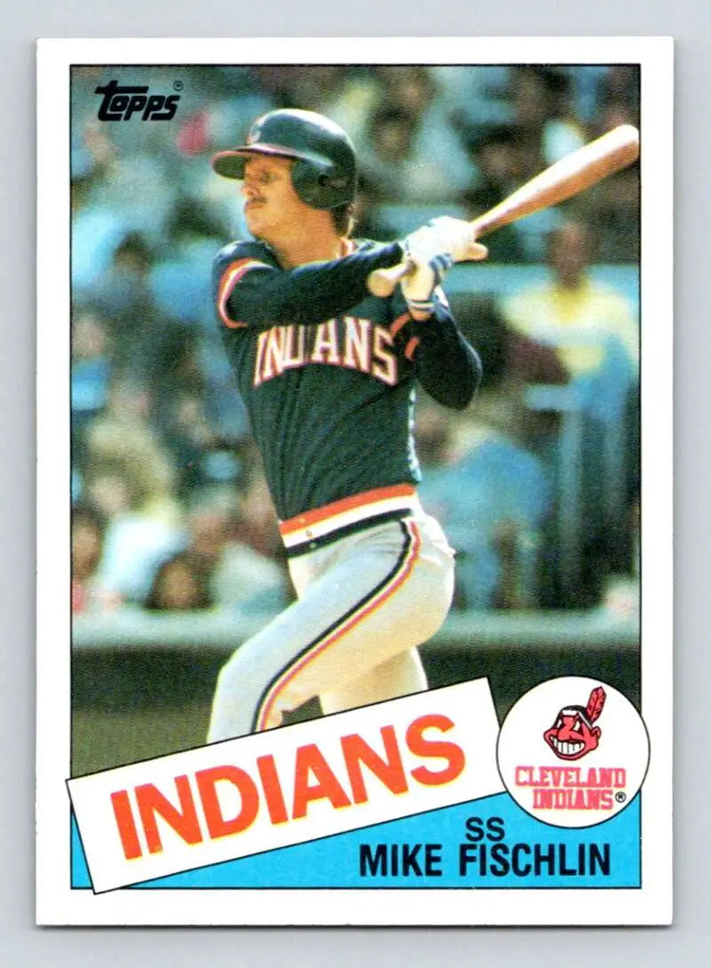 1985 Topps #41 Mike Fischlin EX Excellent Cleveland Indians Baseball Card - Baseball Card Single