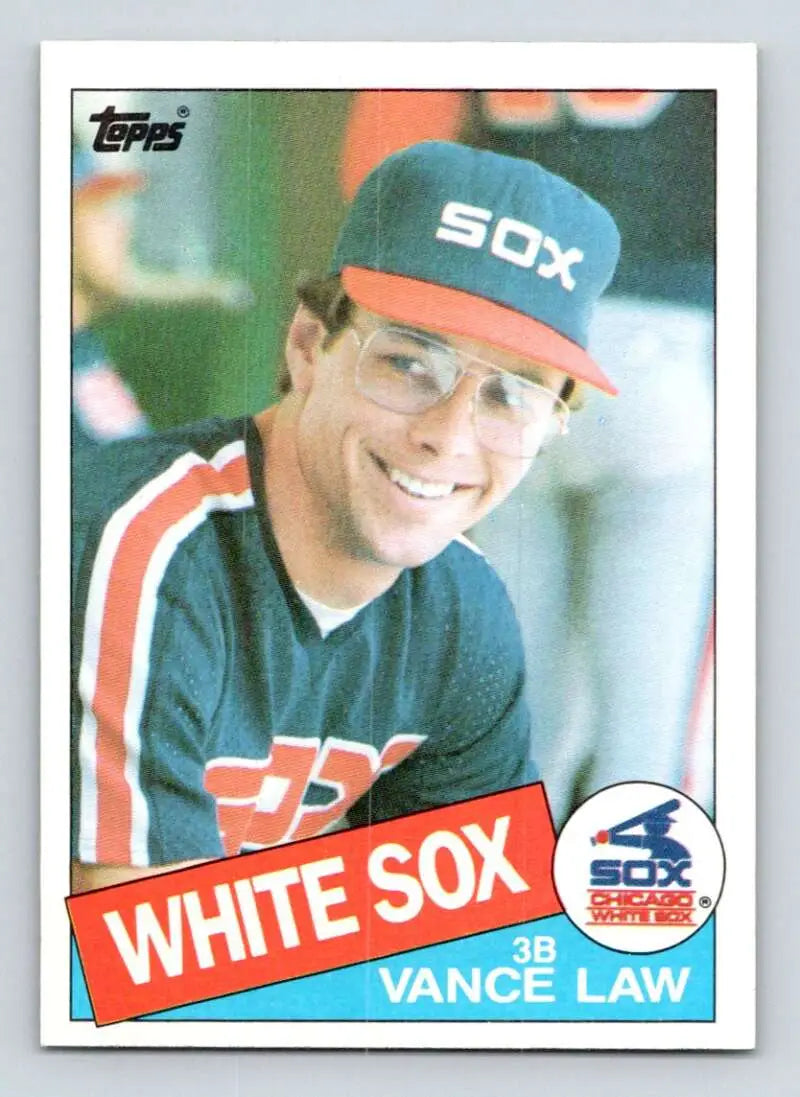 1985 Topps #413 Vance Law EX Excellent Chicago White Sox Baseball Card - Baseball Card Single