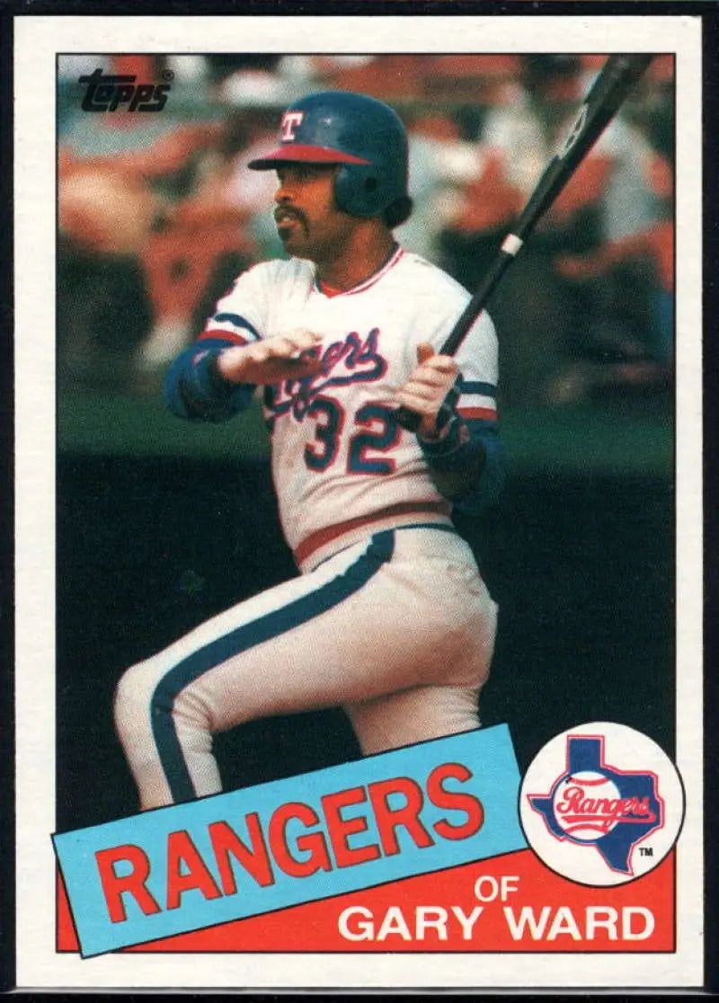1985 Topps #414 Gary Ward EX Excellent Texas Rangers Baseball Card - Baseball Card Single