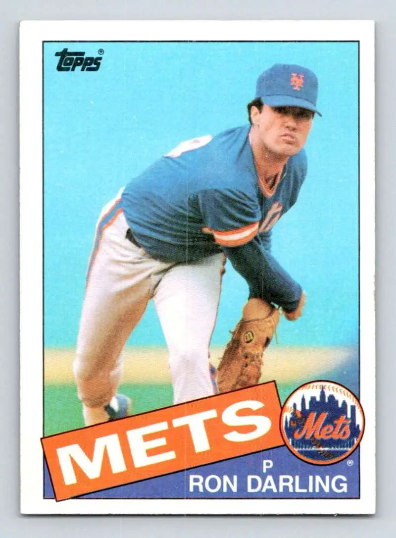 1985 Topps #415 Ron Darling EX Excellent New York Mets Baseball Card - Baseball Card Single