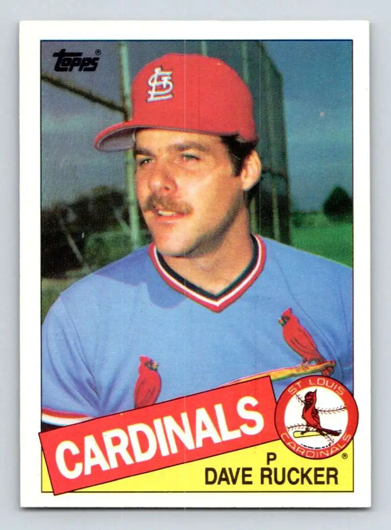 1985 Topps #421 Dave Rucker EX Excellent St. Louis Cardinals Baseball Card - Baseball Card Single