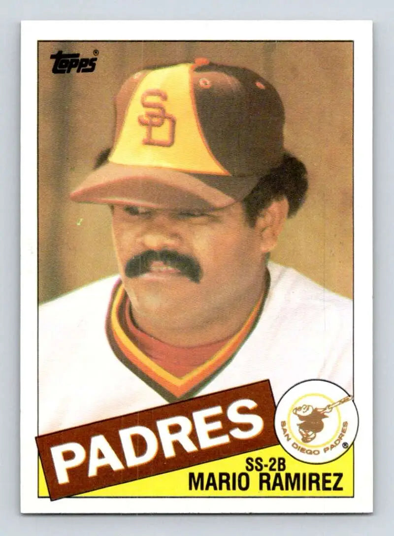 1985 Topps #427 Mario Ramirez EX Excellent San Diego Padres Baseball Card - Baseball Card Single