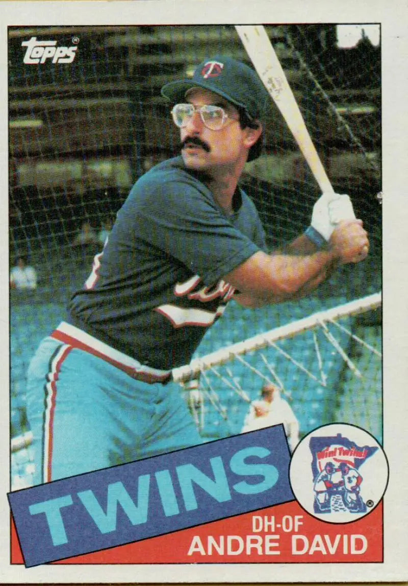1985 Topps #43 Andre David EX Excellent RC Rookie Minnesota Twins Baseball Card - Baseball Card Single