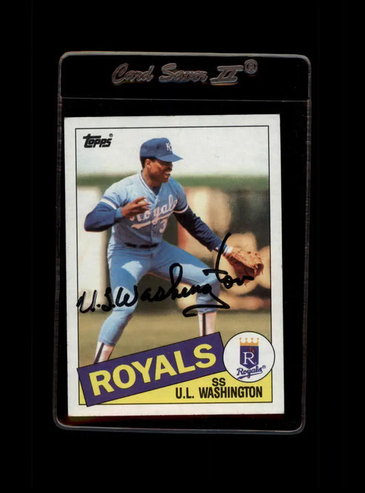 1985 Topps #431 U.L. Washington EX Excellent Kansas City Royals Baseball Card - Baseball Card Single