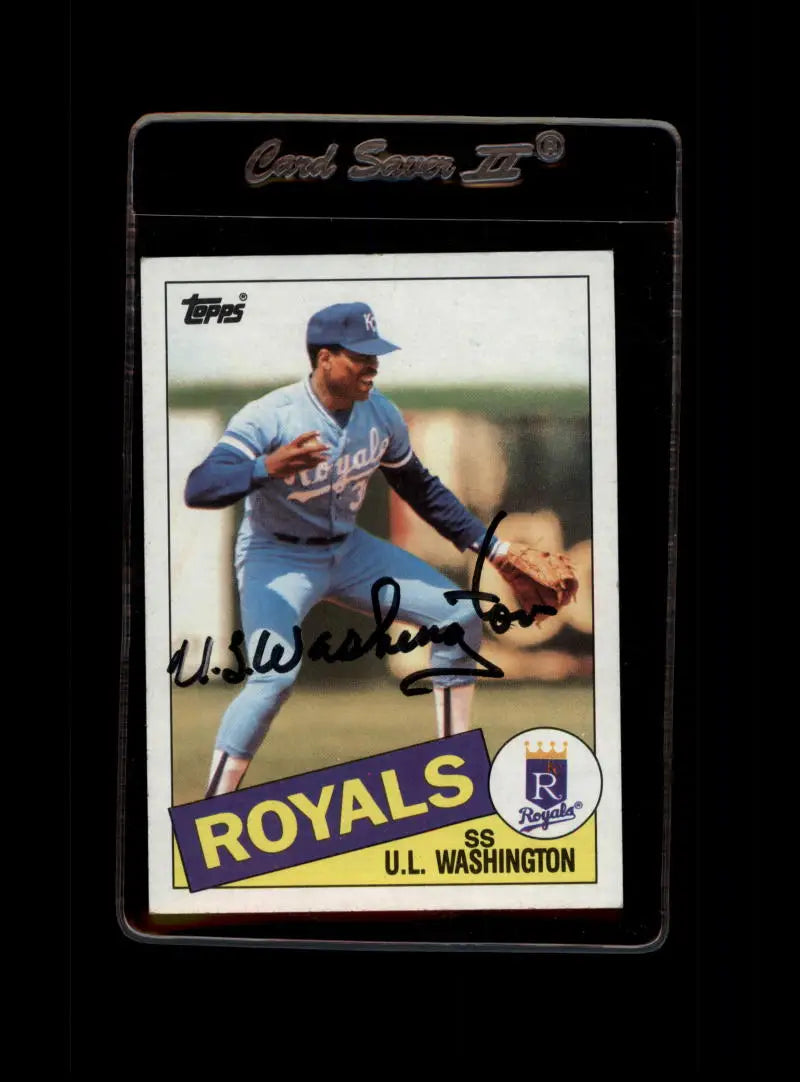 1985 Topps #431 U.L. Washington EX Excellent Kansas City Royals Baseball Card - Baseball Card Single