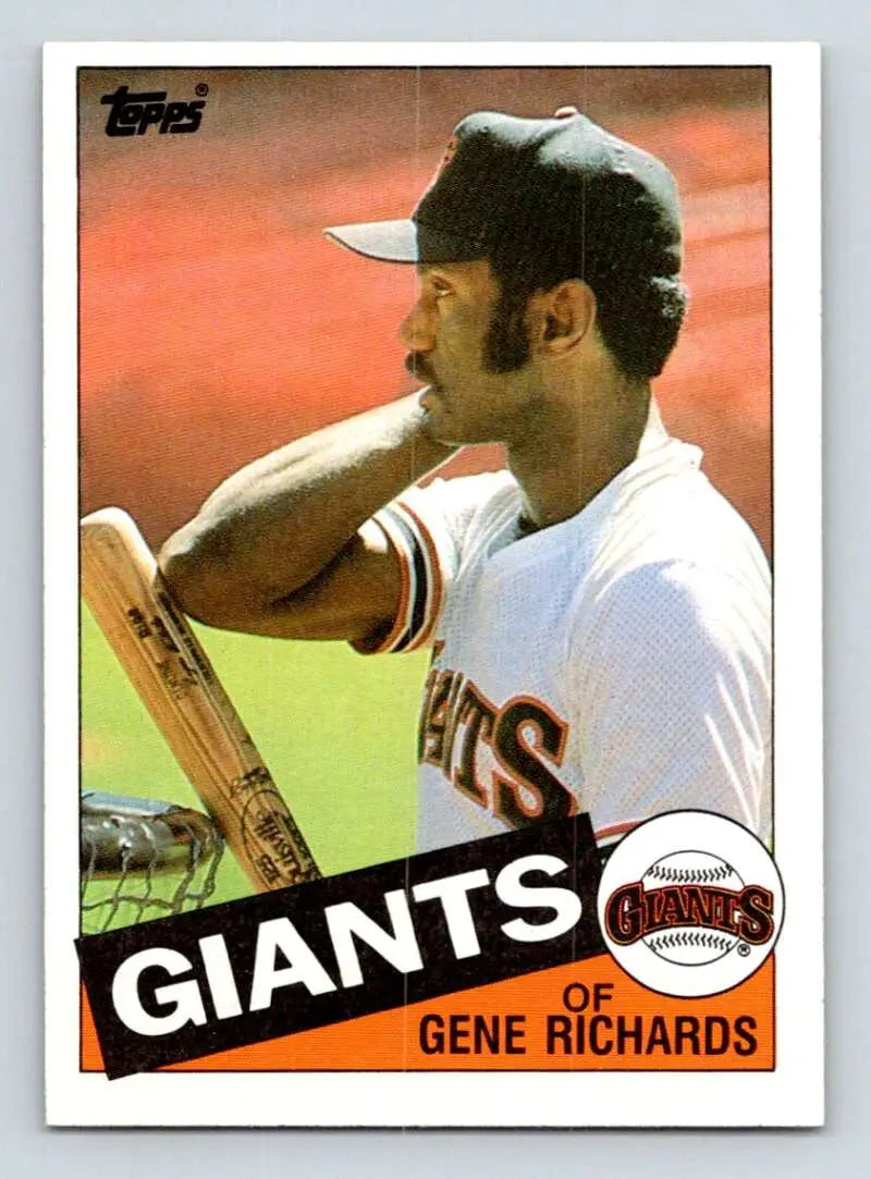 1985 Topps #434 Gene Richards EX Excellent San Francisco Giants Baseball Card - Baseball Card Single