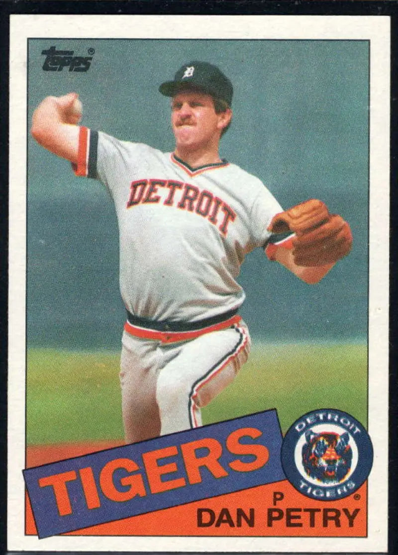 1985 Topps #435 Dan Petry EX Excellent Detroit Tigers Baseball Card - Baseball Card Single