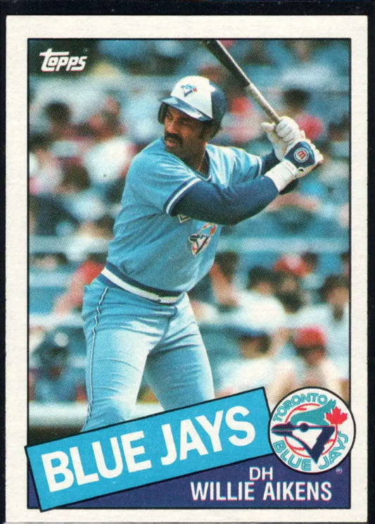 1985 Topps #436 Willie Aikens EX Excellent Toronto Blue Jays Baseball Card - Baseball Card Single