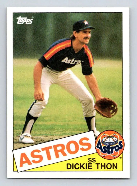 1985 Topps #44 Dickie Thon EX Excellent Houston Astros Baseball Card