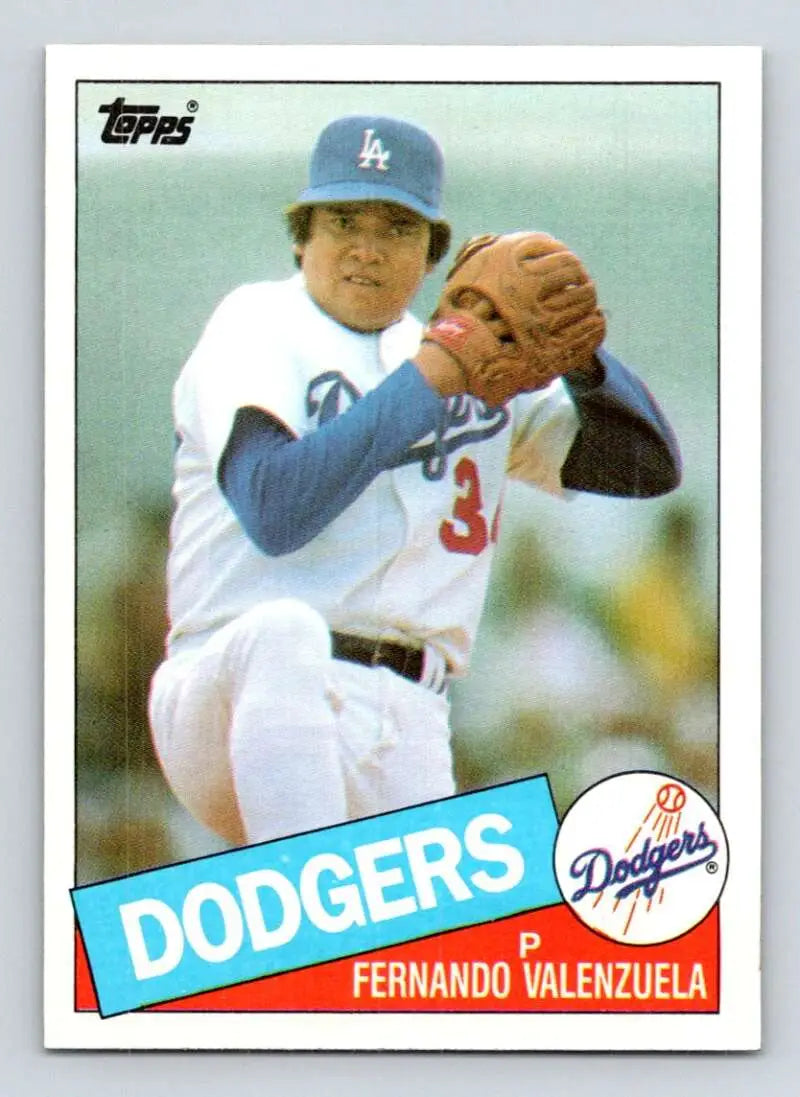 1985 Topps #440 Fernando Valenzuela EX Excellent Los Angeles Dodgers Baseball Card - Baseball Card Single