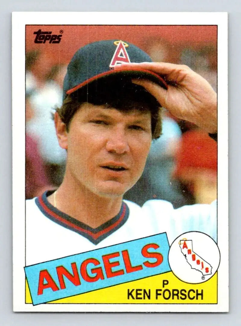 1985 Topps #442 Ken Forsch EX Excellent California Angels Baseball Card - Baseball Card Single