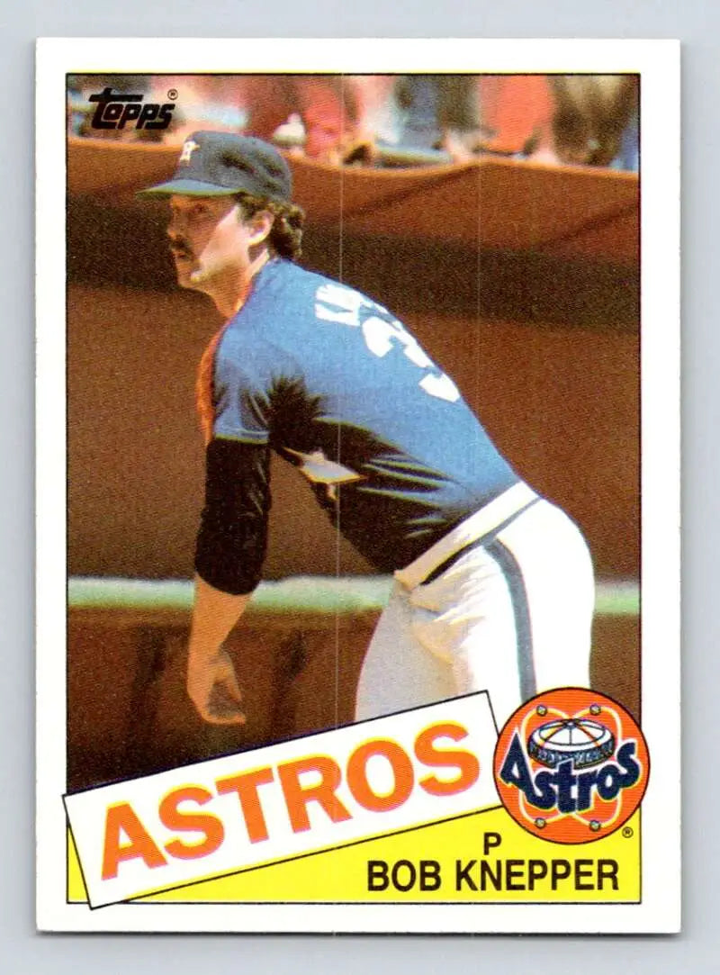 1985 Topps #455 Bob Knepper EX Excellent Houston Astros Baseball Card - Baseball Card Single