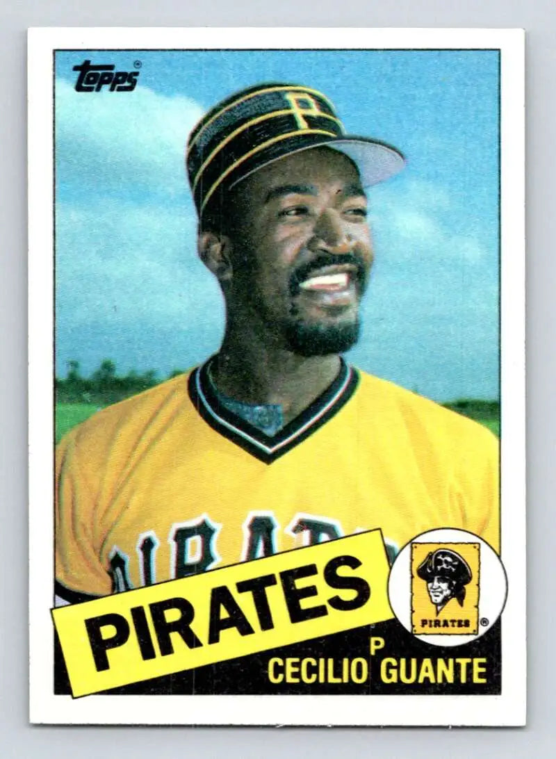 1985 Topps #457 Cecilio Guante EX Excellent Pittsburgh Pirates Baseball Card - Baseball Card Single