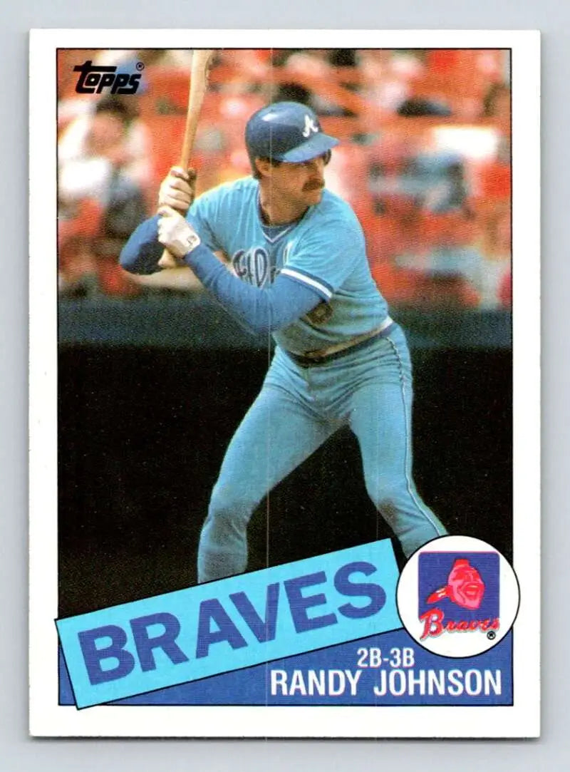 1985 Topps #458 Randy Johnson EX Excellent Atlanta Braves Baseball Card - Baseball Card Single