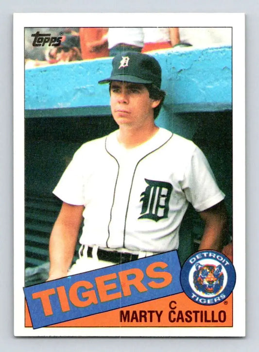 1985 Topps #461 Marty Castillo EX Excellent Detroit Tigers Baseball Card - Baseball Card Single