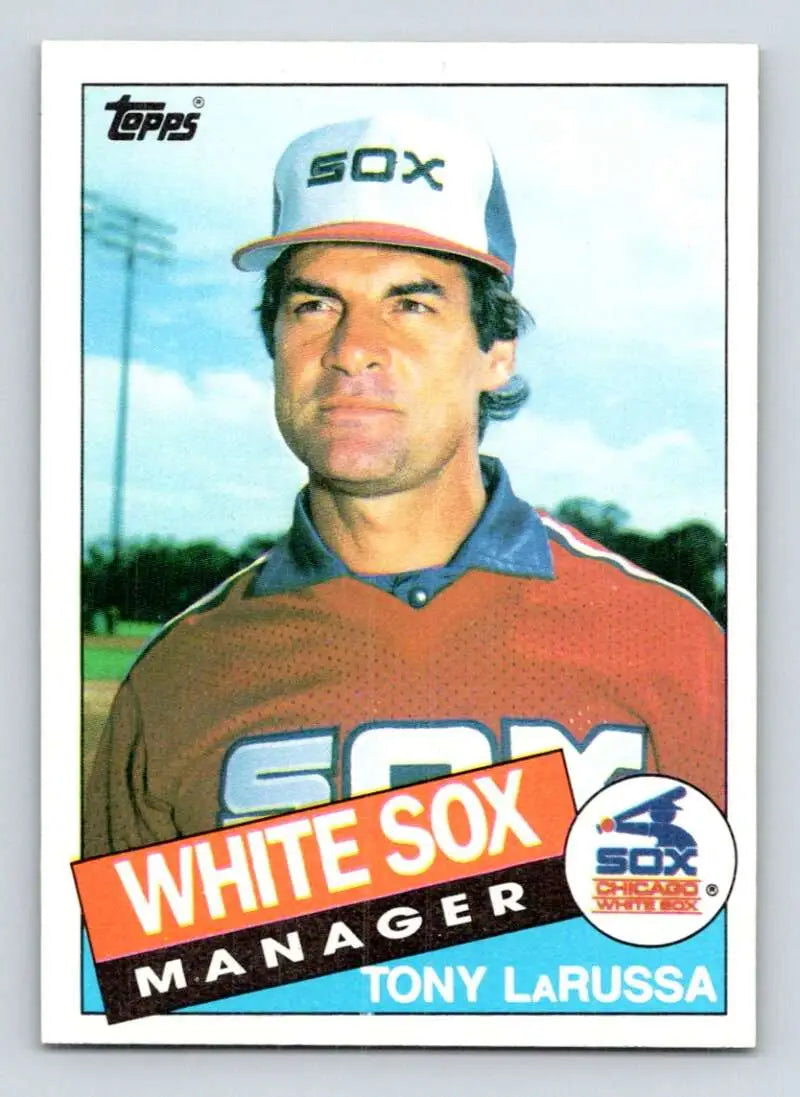 1985 Topps #466 Tony LaRussa EX Excellent Chicago White Sox Baseball Card - Baseball Card Single