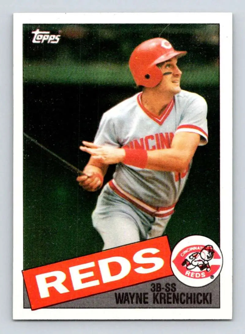 1985 Topps #468 Wayne Krenchicki EX Excellent Cincinnati Reds Baseball Card - Baseball Card Single