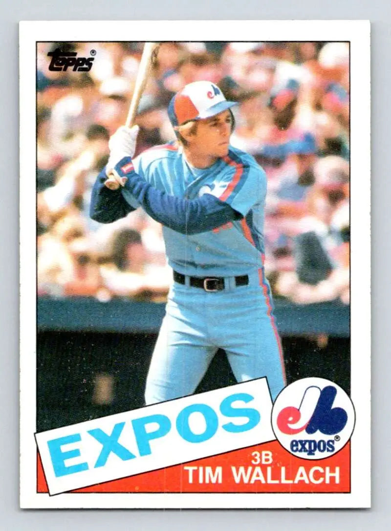 1985 Topps #473 Tim Wallach EX Excellent Montreal Expos Baseball Card - Baseball Card Single