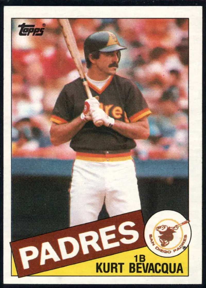 1985 Topps #478 Kurt Bevacqua EX Excellent San Diego Padres Baseball Card - Baseball Card Single