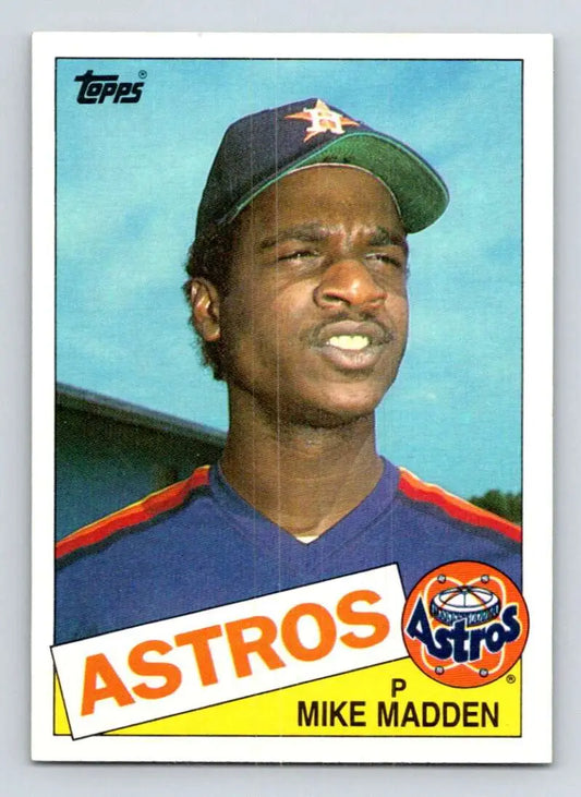1985 Topps #479 Mike Madden EX Excellent Houston Astros Baseball Card - Baseball Card Single