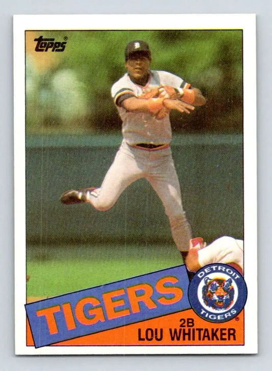 1985 Topps #480 Lou Whitaker EX Excellent Detroit Tigers Baseball Card - Baseball Card Single