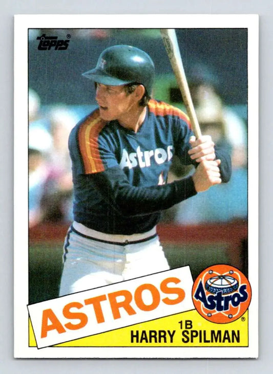 1985 Topps #482 Harry Spilman EX Excellent Houston Astros Baseball Card - Baseball Card Single