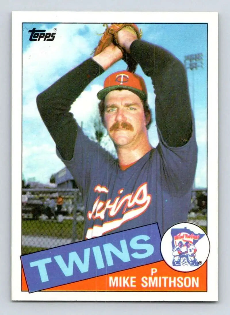 1985 Topps #483 Mike Smithson EX Excellent Minnesota Twins Baseball Card - Baseball Card Single