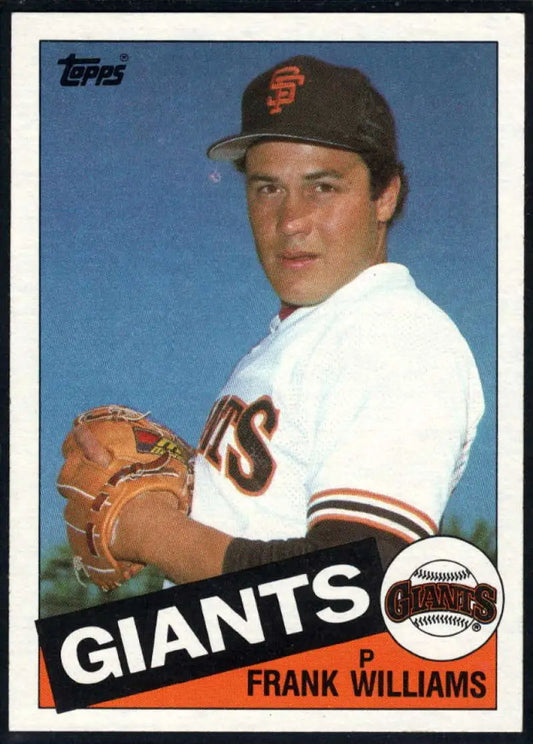 1985 Topps #487 Frank Williams EX Excellent San Francisco Giants Baseball Card - Baseball Card Single