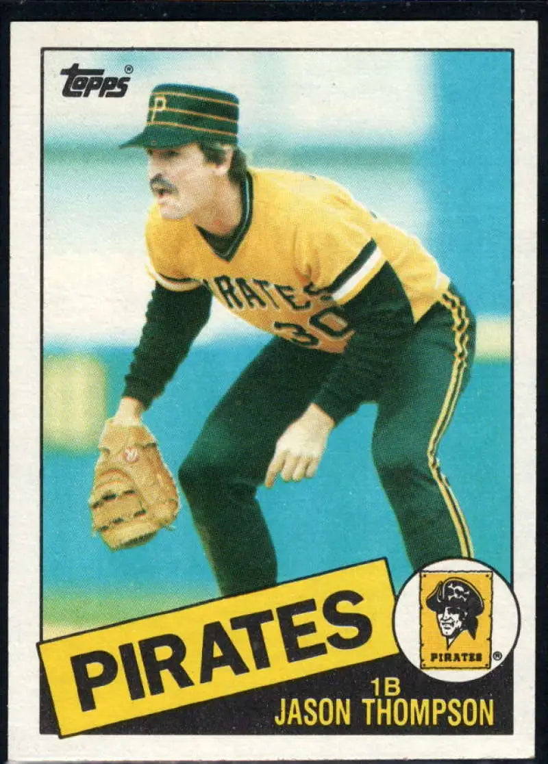 1985 Topps #490 Jason Thompson EX Excellent Pittsburgh Pirates Baseball Card - Baseball Card Single