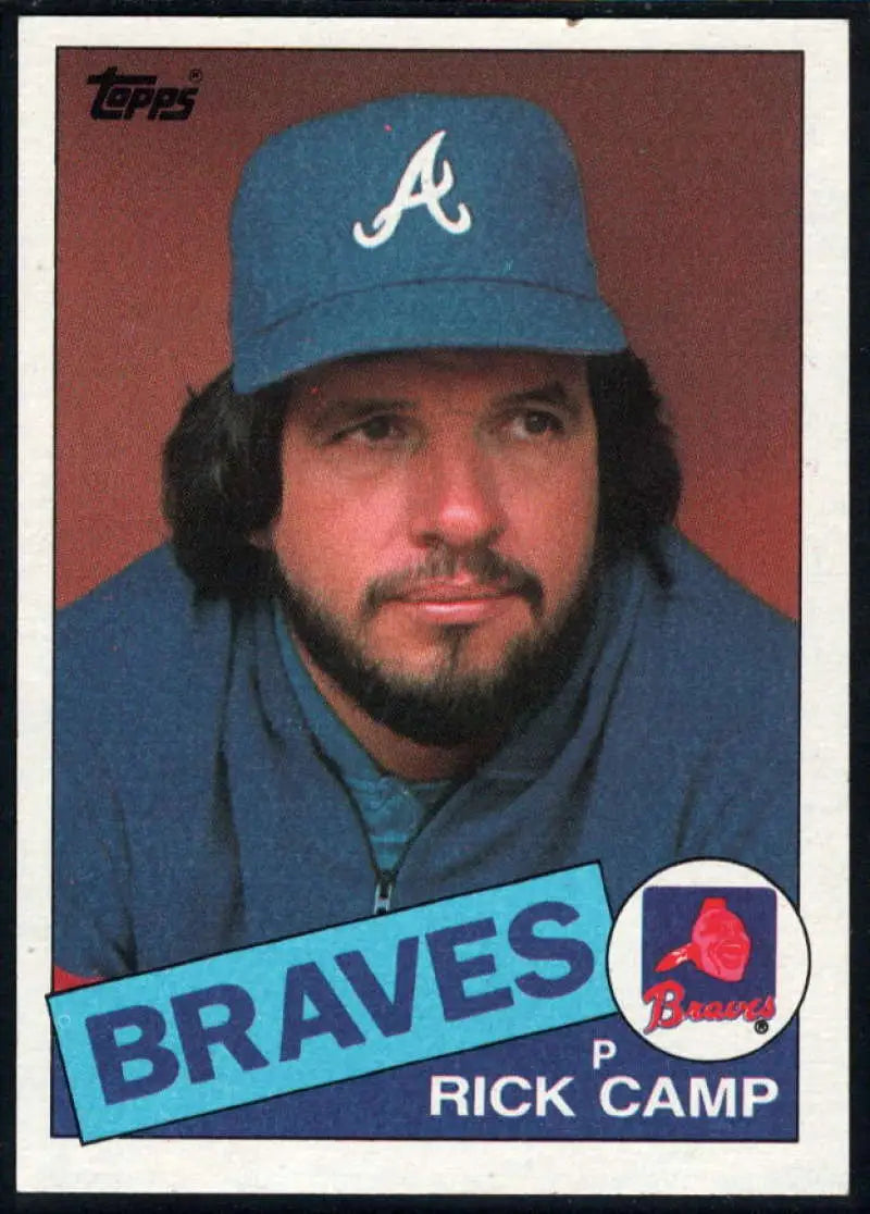 1985 Topps #491 Rick Camp EX Excellent Atlanta Braves Baseball Card - Baseball Card Single